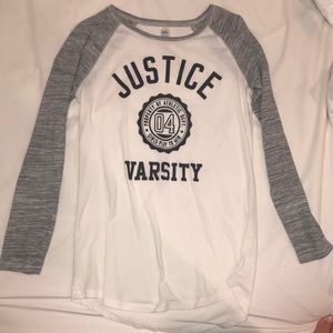 Justice Varsity pajama top!